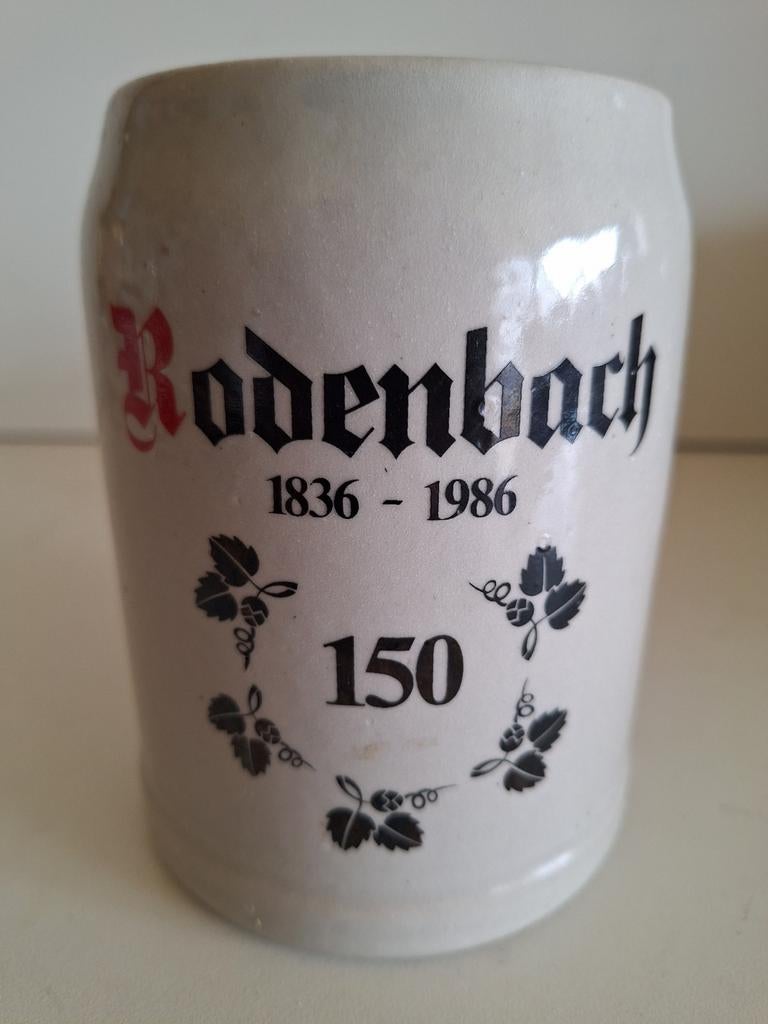 0,5 liter bier stenen bierpot brouwerij Rodenbach Roeselare, Ophalen of Verzenden