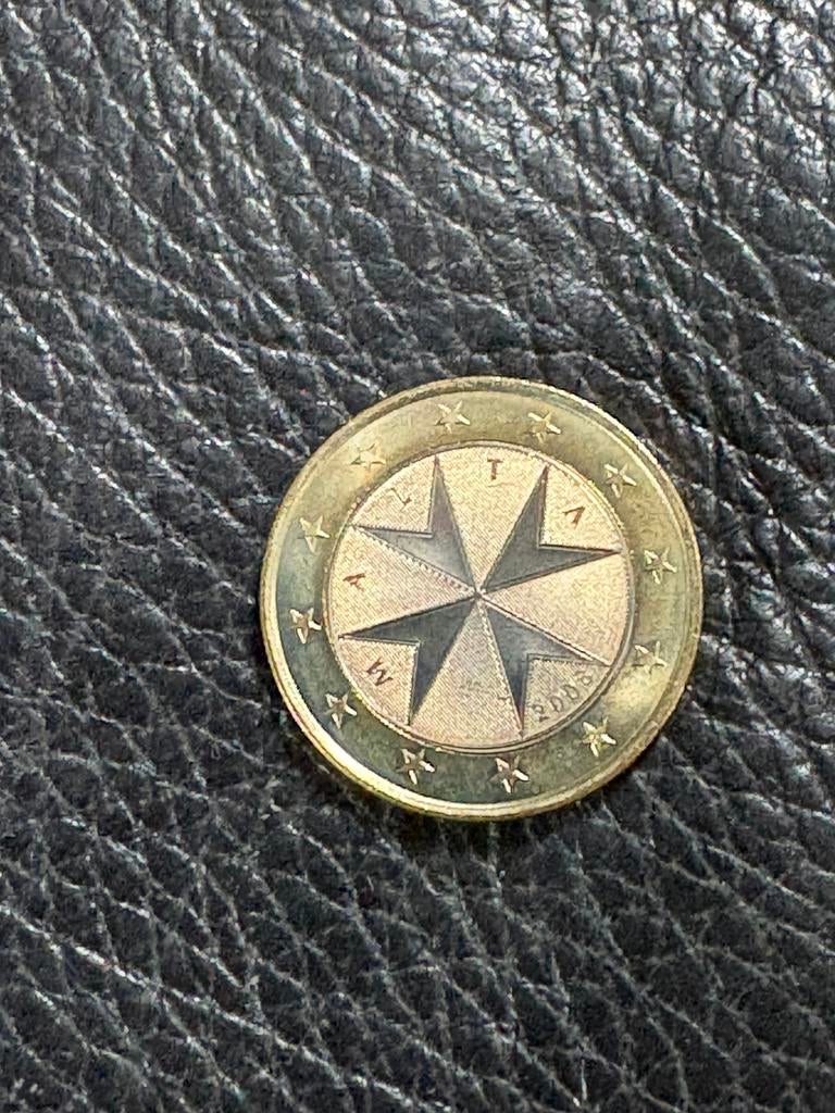1 € Malta 2008, Postzegels en Munten, Ophalen of Verzenden, Malta, 1 euro, Losse munt