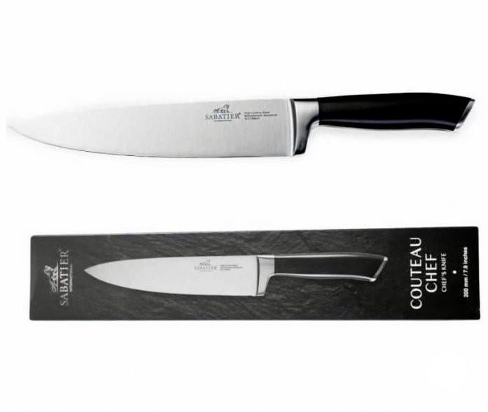 Couteau de chef Sabatier, Enlèvement ou Envoi, Neuf, Inox ou Chrome, Résiste au lave-vaisselle