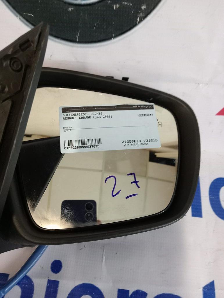 Renault Kadjar buitenspiegel Rechts 2020, Renault, -, Utilisé, -