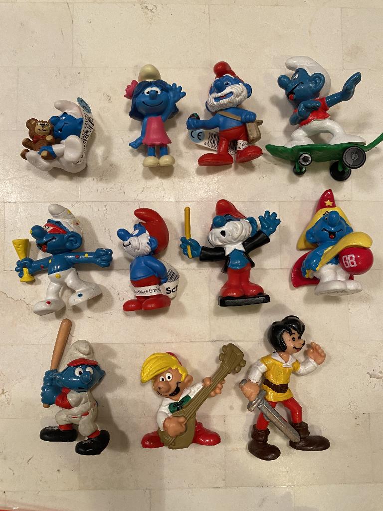 Smurfen verzameling, allerlei - te koop of te ruil, Ophalen of Verzenden, Gebruikt, Verschillende Smurfen, Overige typen