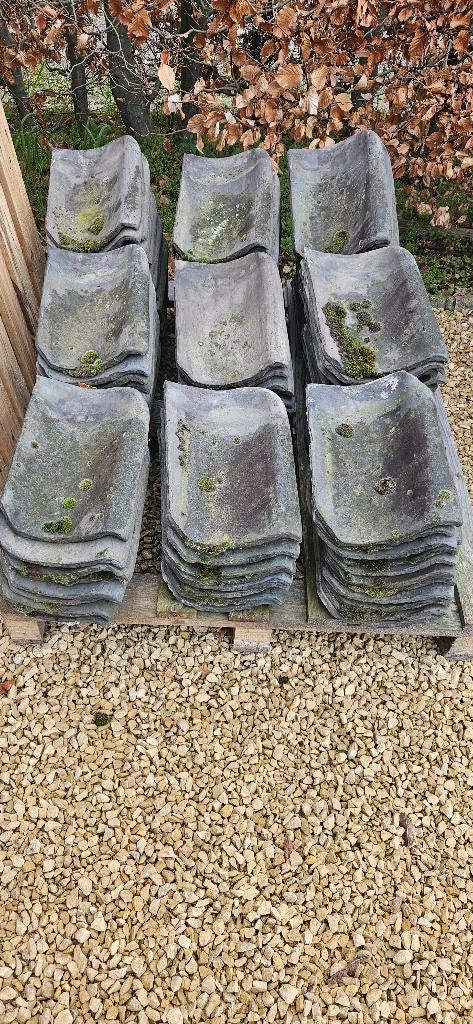 Oude boomse dakpannen, Ophalen, Gebruikt