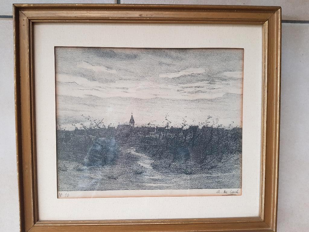 kunstwerk van de Antwerpse kunstenaar Aloïs De Laet, Antiek en Kunst, Ophalen