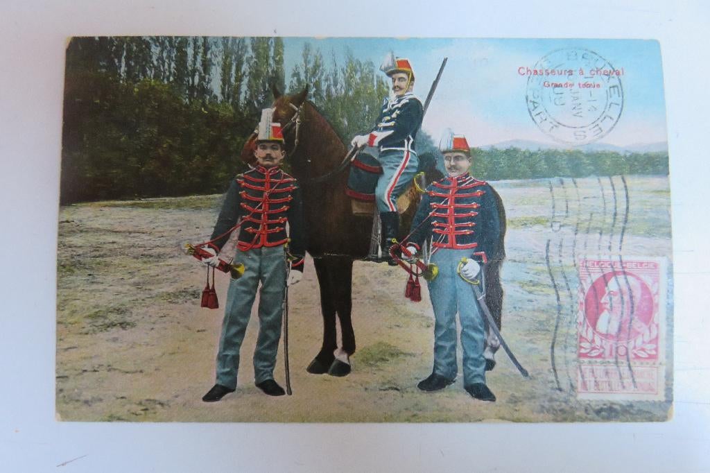 Ansichtkaart „Jagers te paard”, Ophalen of Verzenden, Landmacht, Overige typen