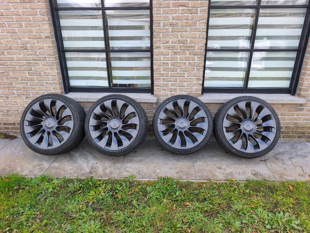 Turbines Uber Tesla Model Y 21 pouces + pneus neufs, Autos : Pièces & Accessoires, Neuf, Véhicule de tourisme, Pneus été, 21 pouces