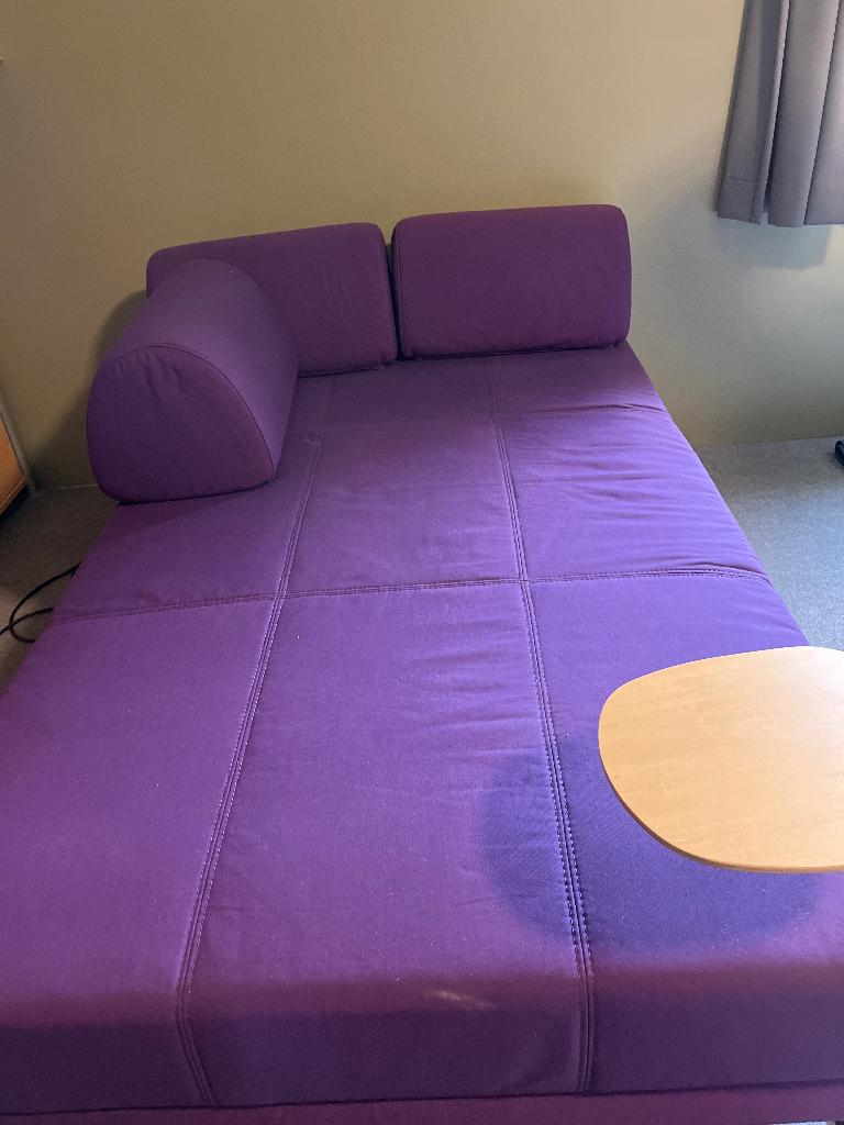 Zetelbed, Huis en Inrichting, Slaapkamer | Slaapbanken, Ophalen, Overige kleuren, Zo goed als nieuw, Twijfelaar