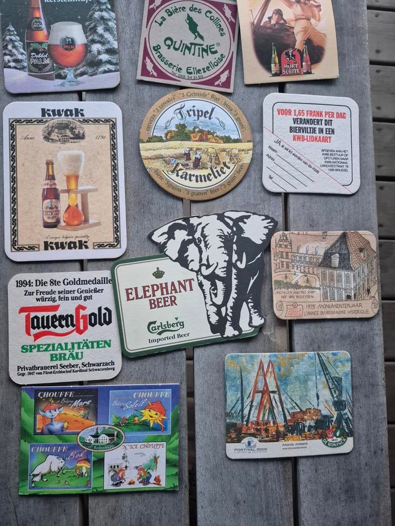 Collecte de billets de bière (+500), Enlèvement ou Envoi, Utilisé, Sous-bock, Autres marques