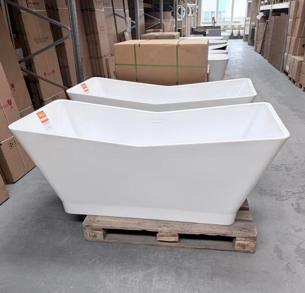 Groot ligbad acryl glans wit goedkoop 175x78x70 nr287, Huis en Inrichting, Ophalen of Verzenden, Nieuw, Wit