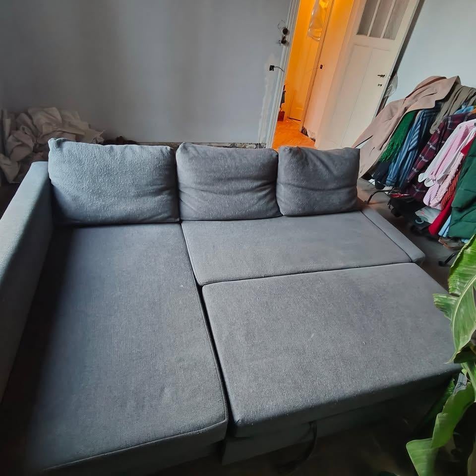 Slaapzetel IKEA (2p + opbergruimte), Maison & Meubles, Canapés | Salons, Utilisé, Banc d'angle, Trois personnes, 200 à 250 cm