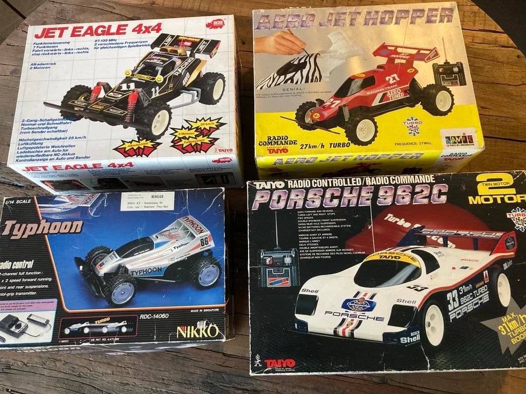 Taiyo tyco nikko 4x vintage r/c, Enlèvement, Utilisé