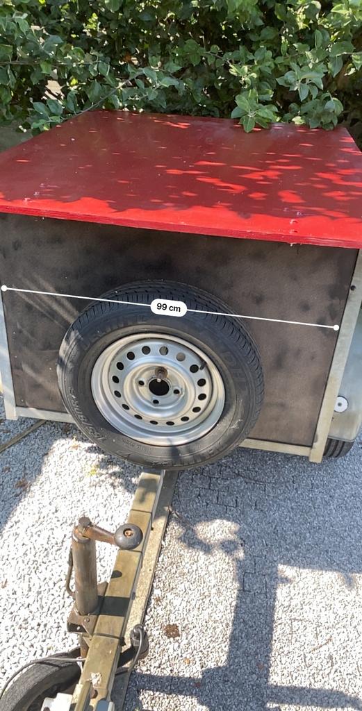 Aanhangwagen met deksel, Enlèvement, Comme neuf