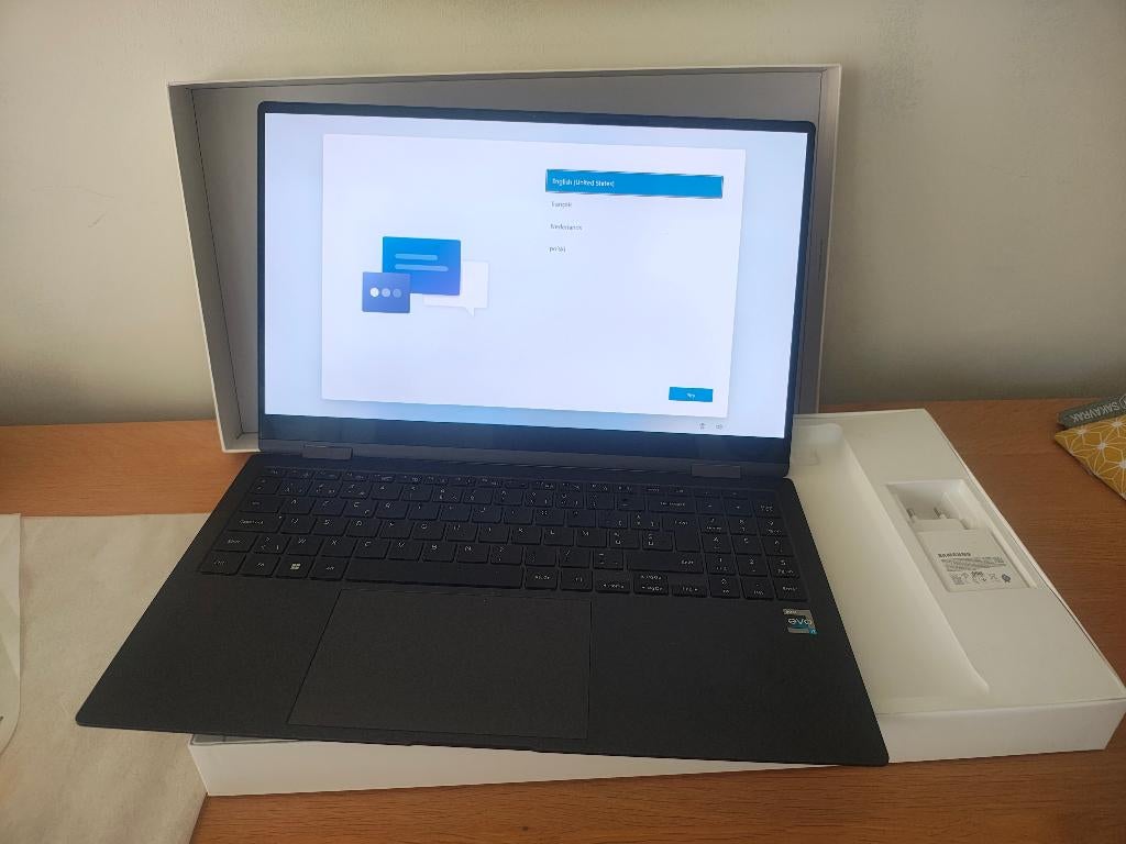 Samsung Galaxy Book2 Pro 360 15 NP950QED, Core i7, Avec écran tactile, Enlèvement, Samsung