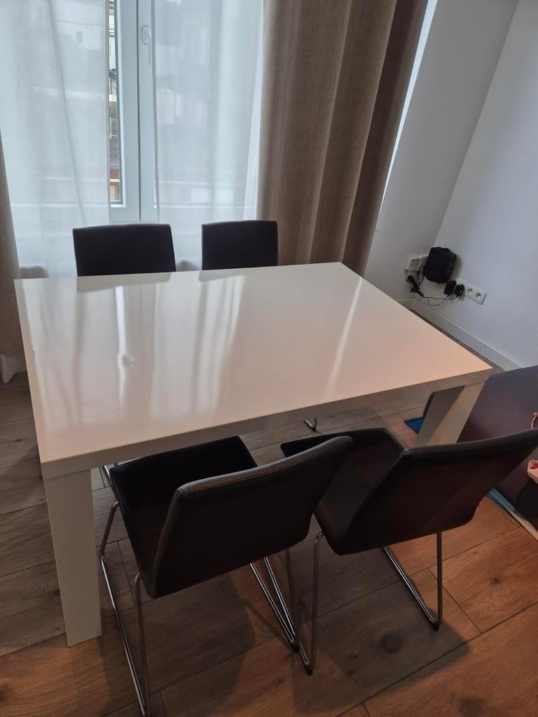 Eettafel met 4 stoelen, Huis en Inrichting, Ophalen of Verzenden, Vier