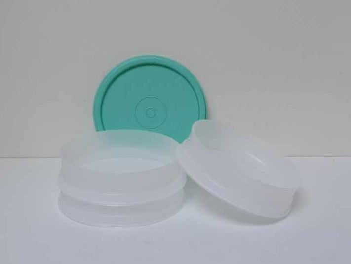 Tupperware™ « Igloo Empilable ronde » blanc et vert, Envoi, Neuf, Vert, Boîte