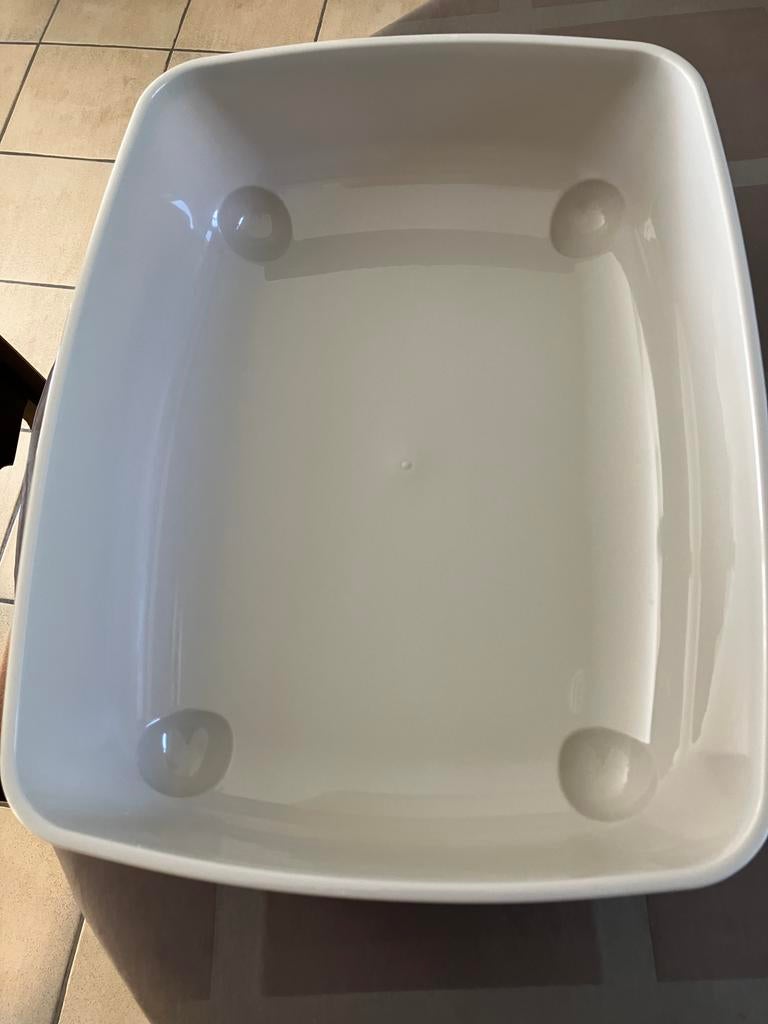 Kattenbak - teil moderna 50x37x11cm, Ophalen, Zo goed als nieuw, Open