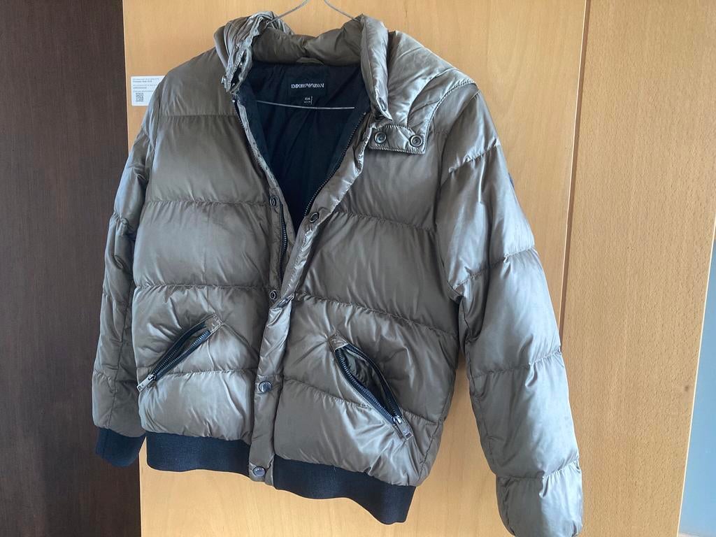 Groene winterjas Armani Jeugd 10a 142 cm, Ophalen, Zo goed als nieuw