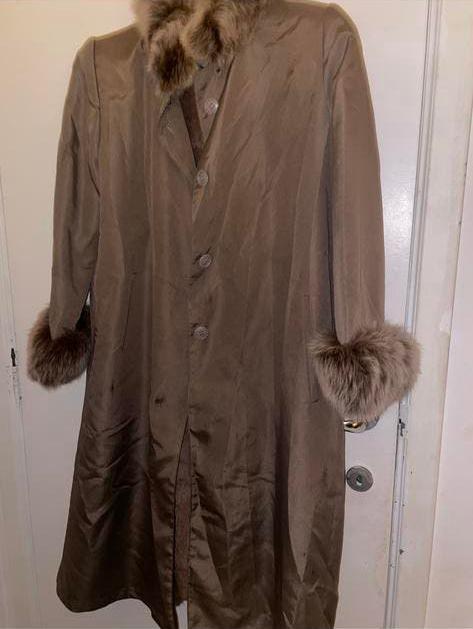 Vintage jas met bontvoering/details– Claude Romain Paris, Kleding | Dames, Ophalen, Zo goed als nieuw, Maat 46/48 (XL) of groter