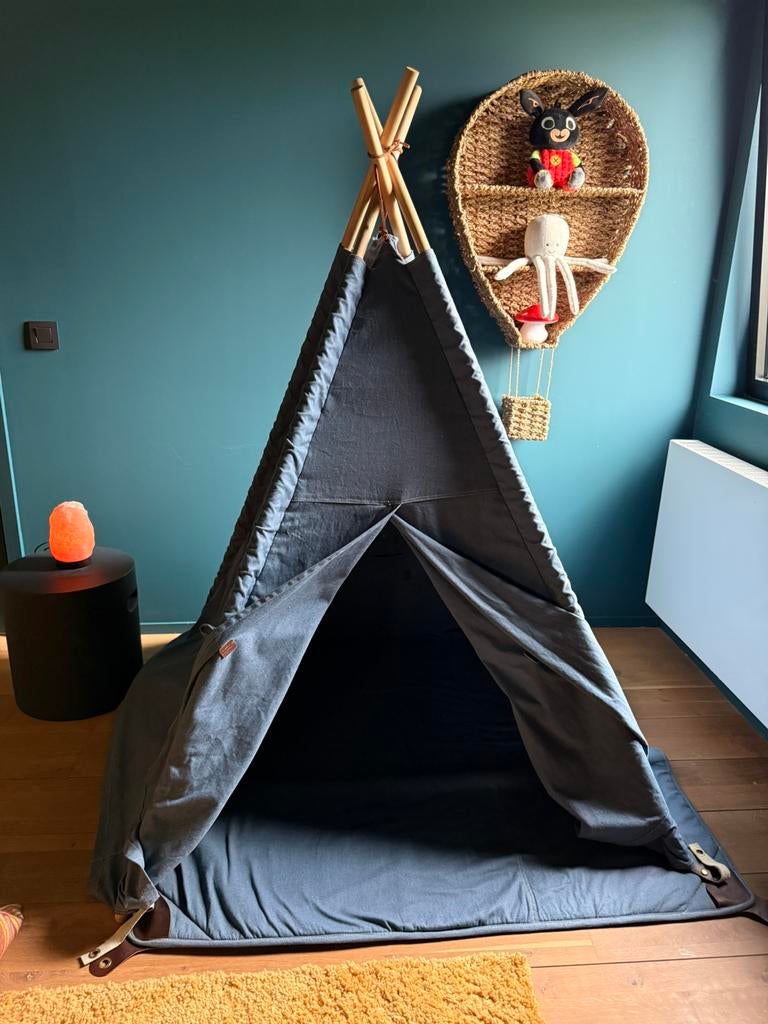Blauwe tipi tent voor kids, Kinderen en Baby's, Speelgoed | Speeltenten, Ophalen, Zo goed als nieuw