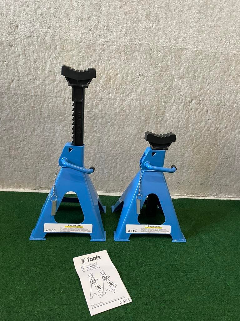 Nieuwe zware kwaliteit 6-ton assteunen per set van 2 stuks, Ophalen, Nieuw