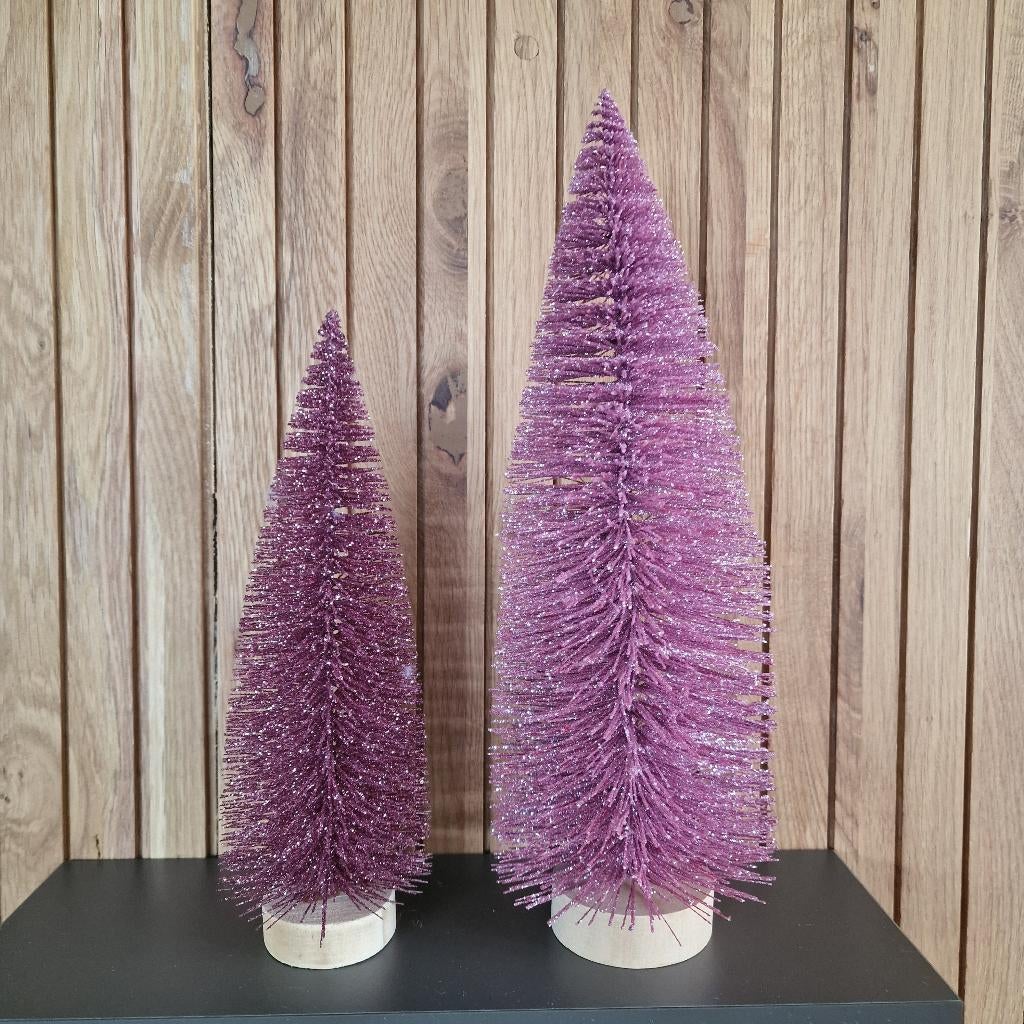 2 glitter bomen, Diversen, Kerst, Ophalen of Verzenden, Nieuw