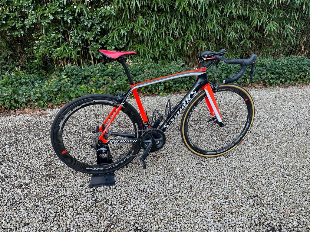 Specialized Tarmac SWORX + Roues céramiques Fulcrum USB, Vélos & Vélomoteurs, Enlèvement, 28 pouces, Plus de 20 vitesses, 53 à 57 cm