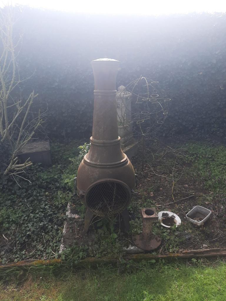 gietijzeren terrashaard, Tuin en Terras, Tuinhaarden, Ophalen of Verzenden