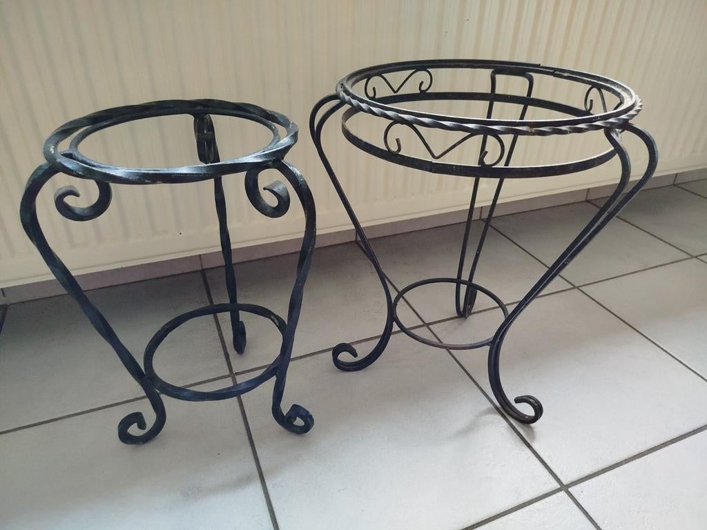 2 montants pour plantes, ferronnerie, ensemble 15 euros, Jardin & Terrasse, Enlèvement ou Envoi