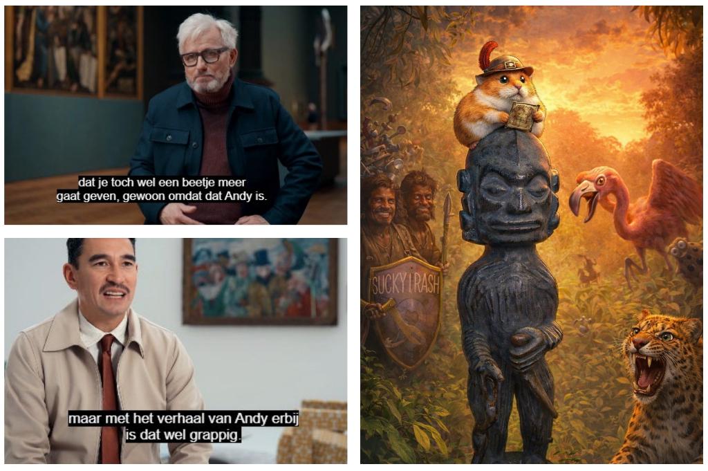 183) De Suckytrash stam ( Vasco Wabenik I), Antiek en Kunst, Kunst | Beelden en Houtsnijwerken, Beeld, Gemerkt, Ophalen of Verzenden