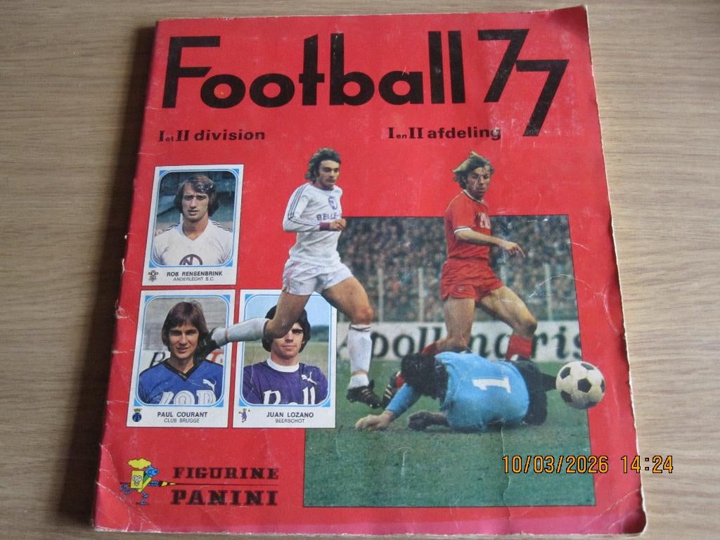 Panini voetbal stickerboek 1977, Enlèvement ou Envoi, Autocollant