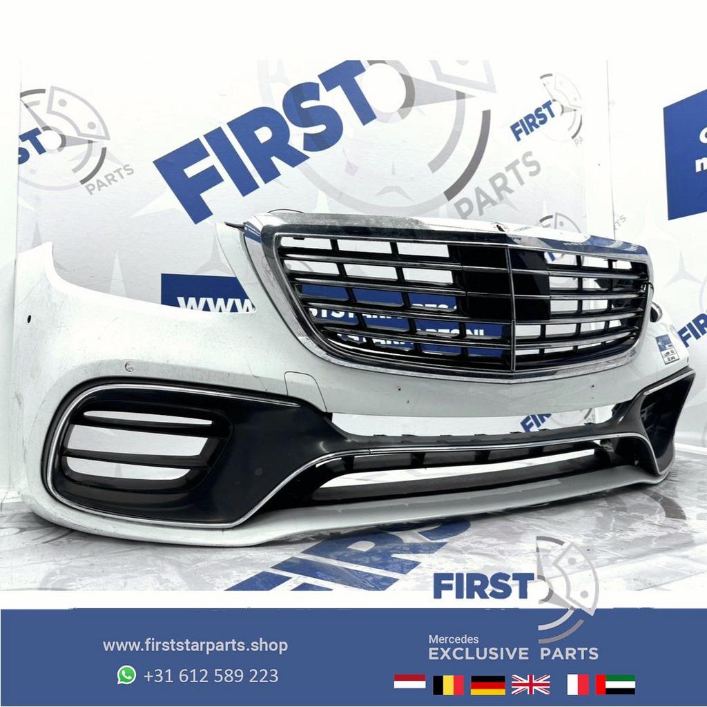 W222 Facelift S63 S65 AMG Voorbumper Origineel Mercedes 2018, Gebruikt, -, Voor, Ophalen of Verzenden