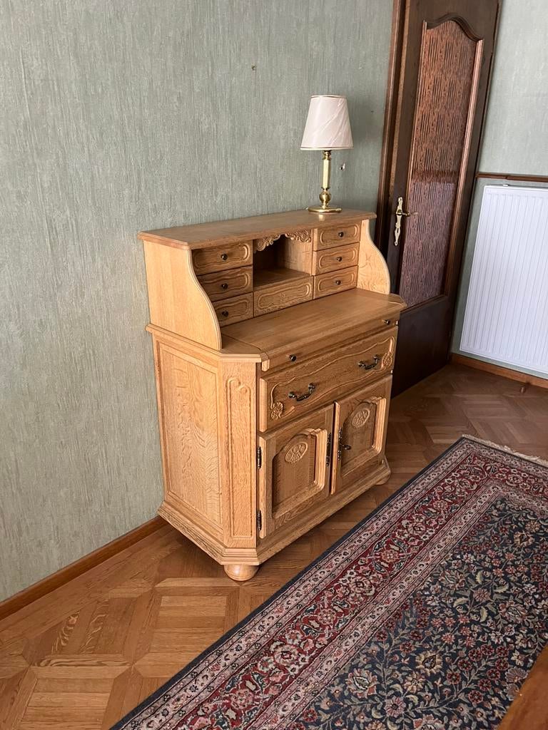 Eiken secretarisskabinet, Huis en Inrichting, Ophalen, Zo goed als nieuw