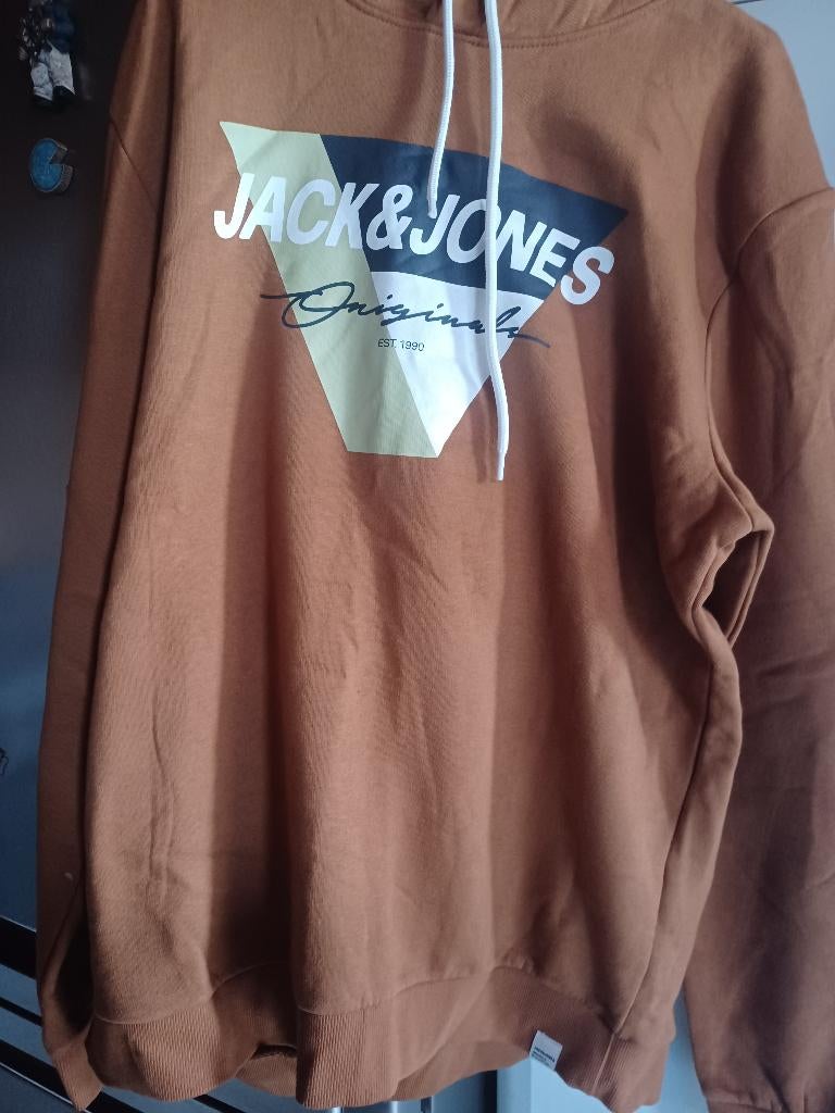 Sweat jack Jones, Neuf, Taille 56/58 (XL), Brun, Enlèvement