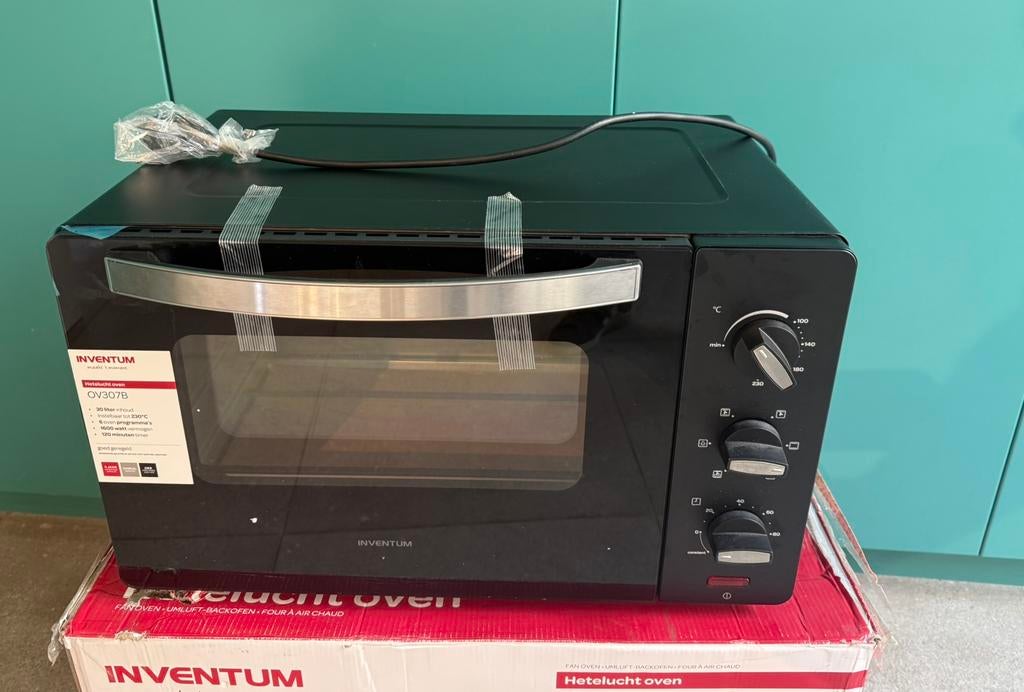 Oven Inventum OV307B 30 liter, Elektronische apparatuur, Ovens, Ophalen of Verzenden, Nieuw, Vrijstaand, Oven