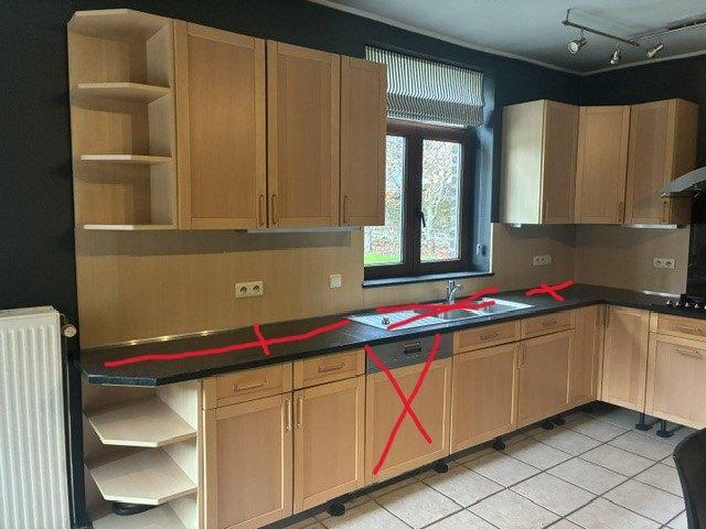 meubles de cuisine équipée Arias, Enlèvement, Utilisé, Autres couleurs, Cuisine d'angle