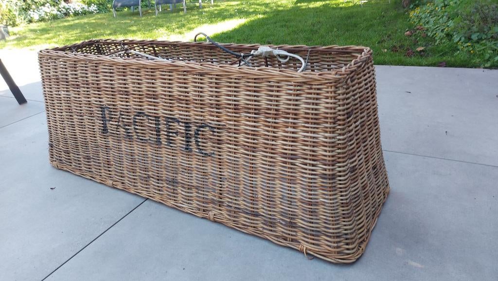 Grand abat-jour en rotin