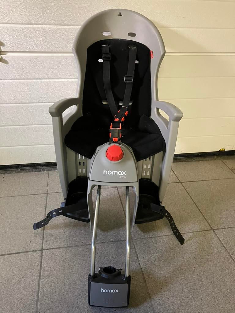 Hamax Siesta fietsstoel, Fietsen en Brommers, Ophalen, Zo goed als nieuw, Achterzitje, Voetsteuntjes