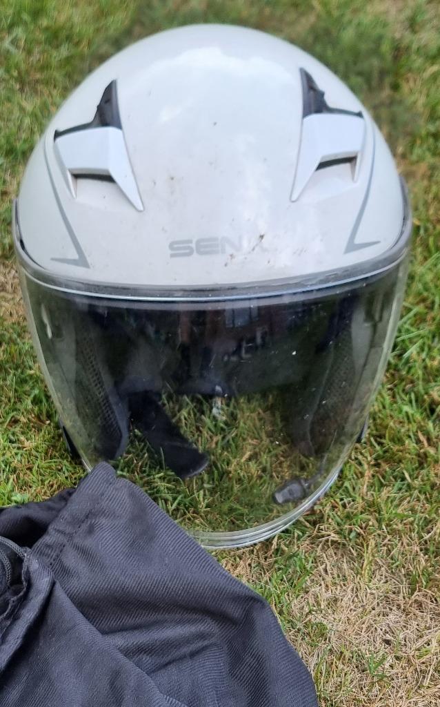 Sena Outstar jethelm met BT, Overige merken, Dames, Ophalen of Verzenden, Tweedehands