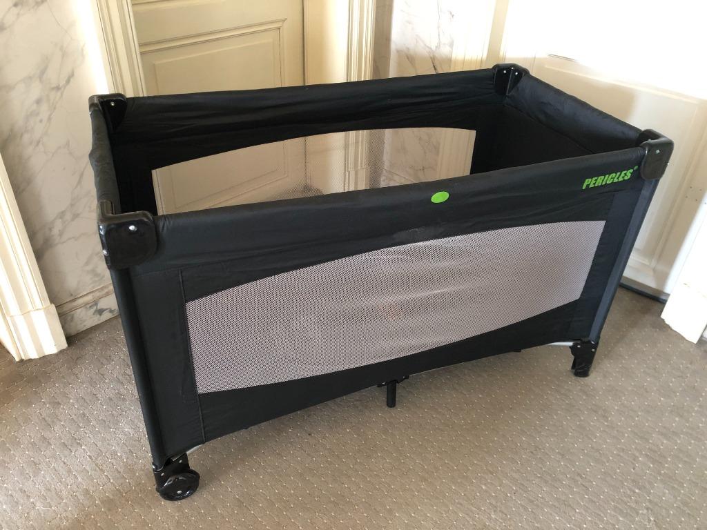 Pericles reisbedje met matras - Kleur Zwart, Ophalen of Verzenden, Gebruikt, Reisbedje