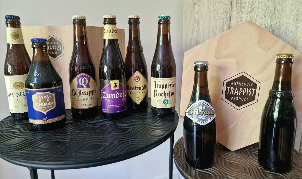 Trappistbox + 5 glazen + 2x bak leeggoed Westvleteren, Verzamelen, Biermerken, Zo goed als nieuw, Overige typen, Overige merken