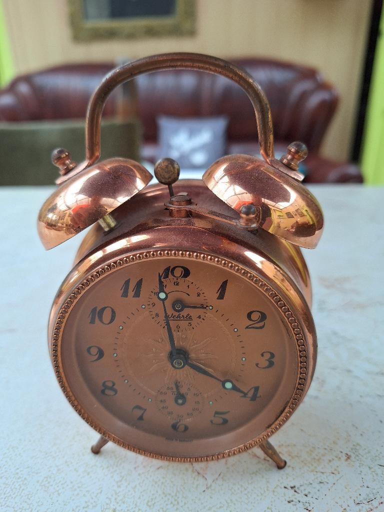 Réveil Wehrle vintage, Electroménager, Réveils, Enlèvement, Utilisé, Analogique