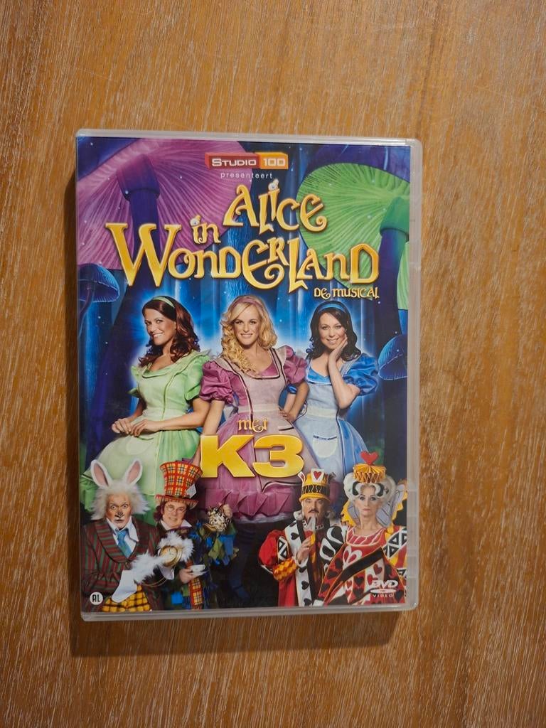Dvd K3 Alice in Wonderland, Cd's en Dvd's, Alle leeftijden, Ophalen, Zo goed als nieuw