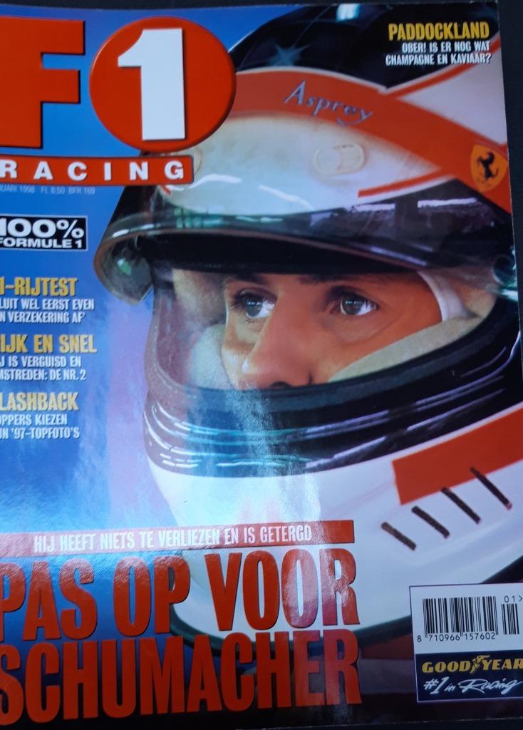 F1  RACING magazines 1998, Verzenden, Zo goed als nieuw, Diverse auteurs