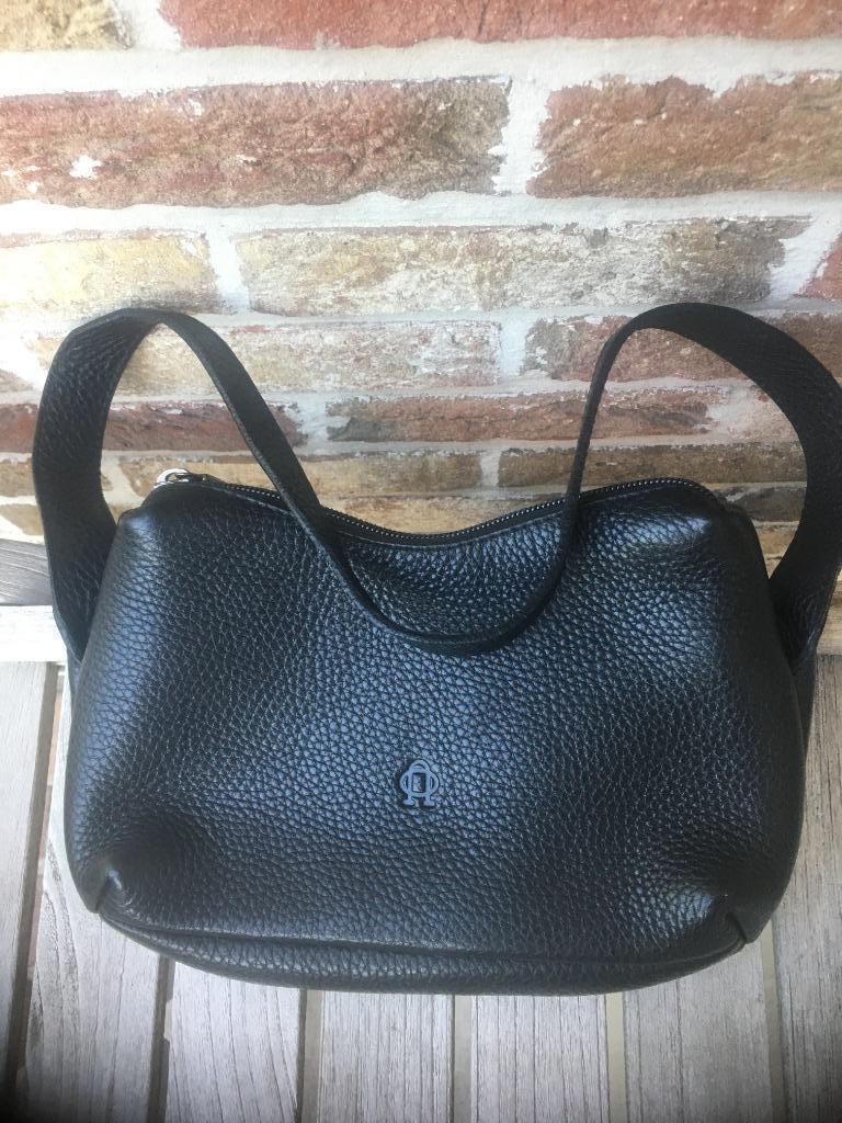 NIEUWE LEDEREN HANDTAS NOBODY, Enlèvement ou Envoi, Neuf, Noir, Sac à main