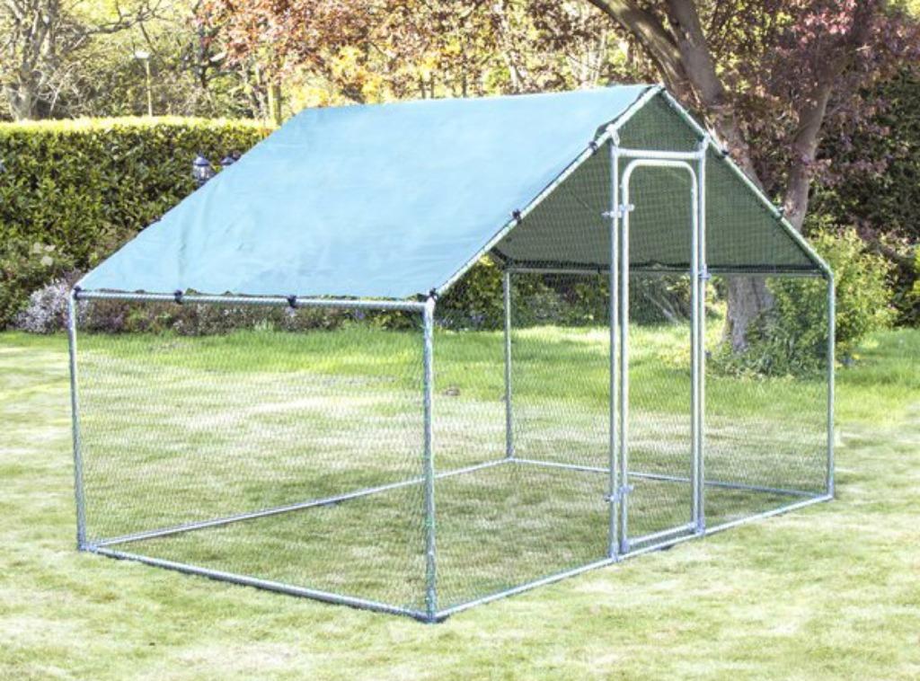 Poulailler 3m² enclos XXL parc grillagé chatière poules coq, Envoi, Neuf, Poulailler