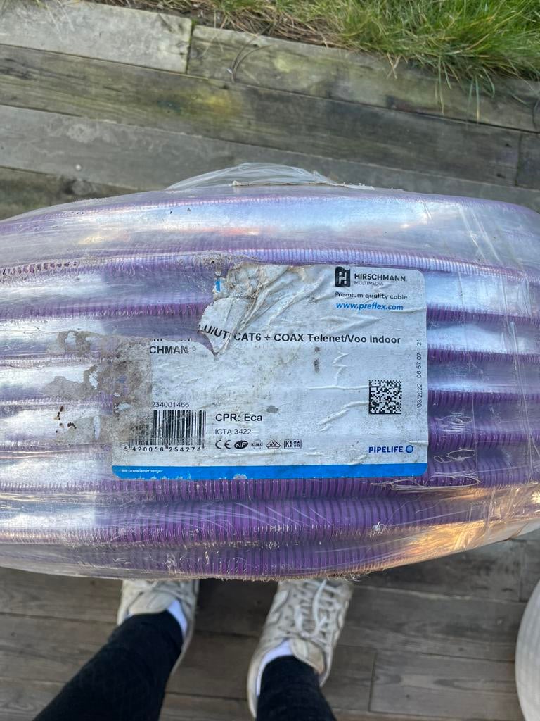 Utp cat6+coax kabel, Enlèvement