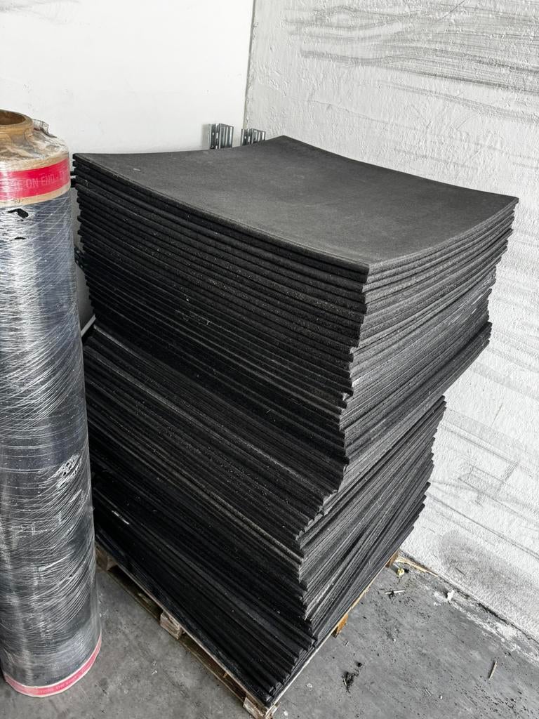 Rubberen Vloertegels 1mx1mx2cm (meer beschikbaar!), Ophalen, Gebruikt