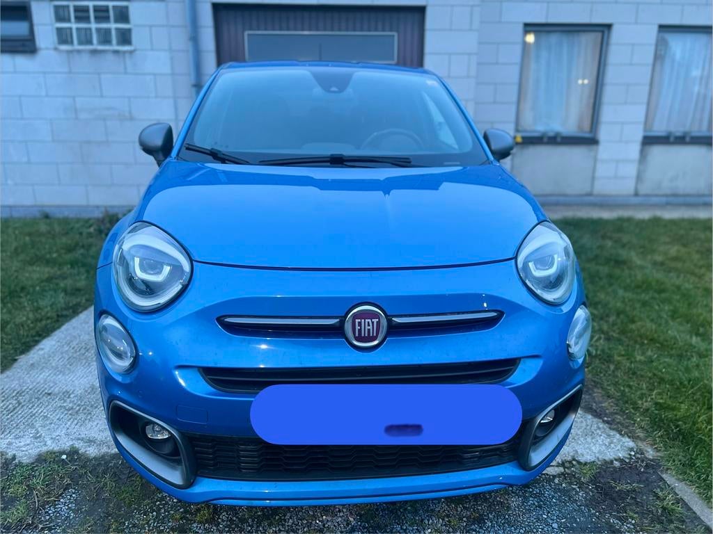 Fiat 500x Sport, Auto's, Fiat, Zwart, 500X, Leder, 5 deurs
