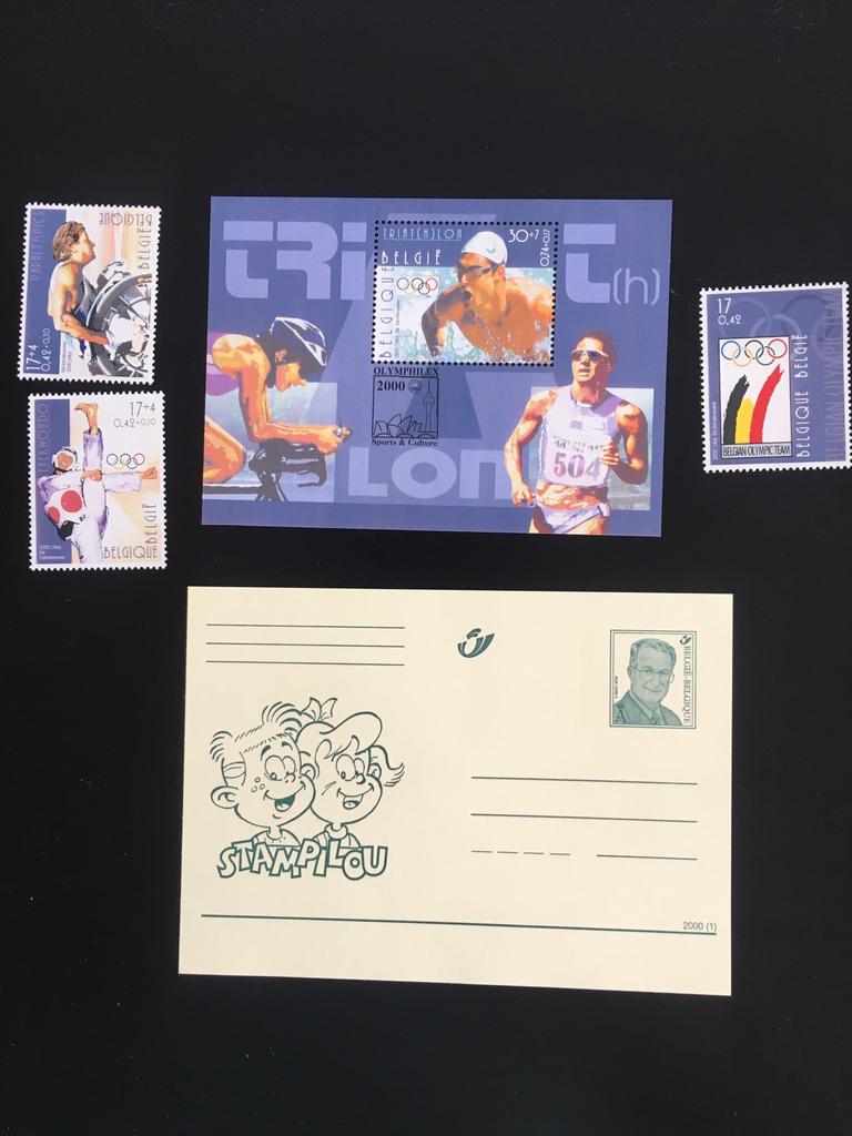 Timbres belges, Jeux Olympiques 2000, Sydney, Enlèvement ou Envoi