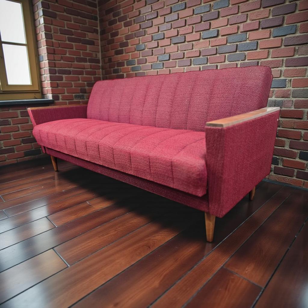 Méridiaine/chaise/canapé vintage en bois, Antiquités & Art, Enlèvement ou Envoi