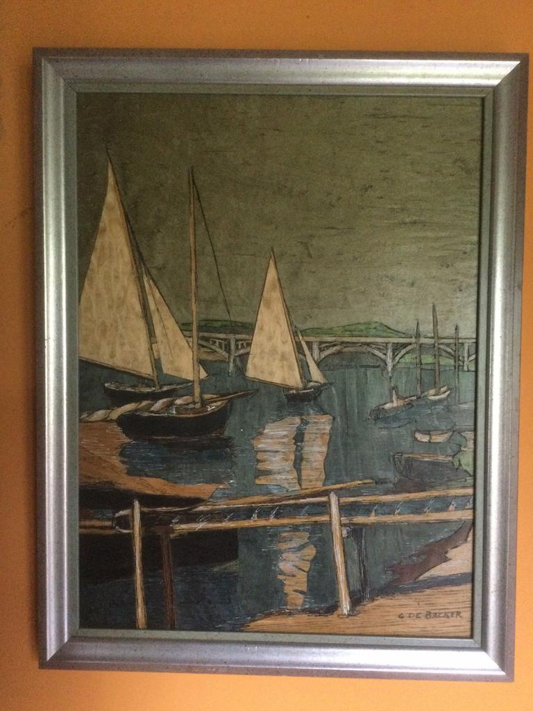 Peinture de Carlo De Backer, Antiquités & Art, Enlèvement ou Envoi